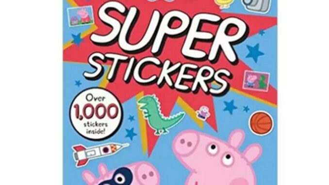 (ใช้โค้ดรับcoinคืน10%ได้) พร้อมส่ง*ลิขสิทธิ์แท้*  สมุดสติ๊กเกอร์ Peppa Pig Super Stickers Activity Book 1000 ชิ้น สินค้าขายดีใน amazon