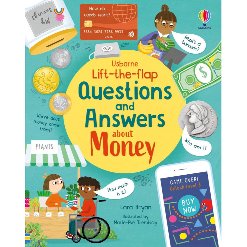 DKTODAY หนังสือ USBORNE LIFT-THE-FLAP Q&A ABOUT MONEY (AGE 6+)