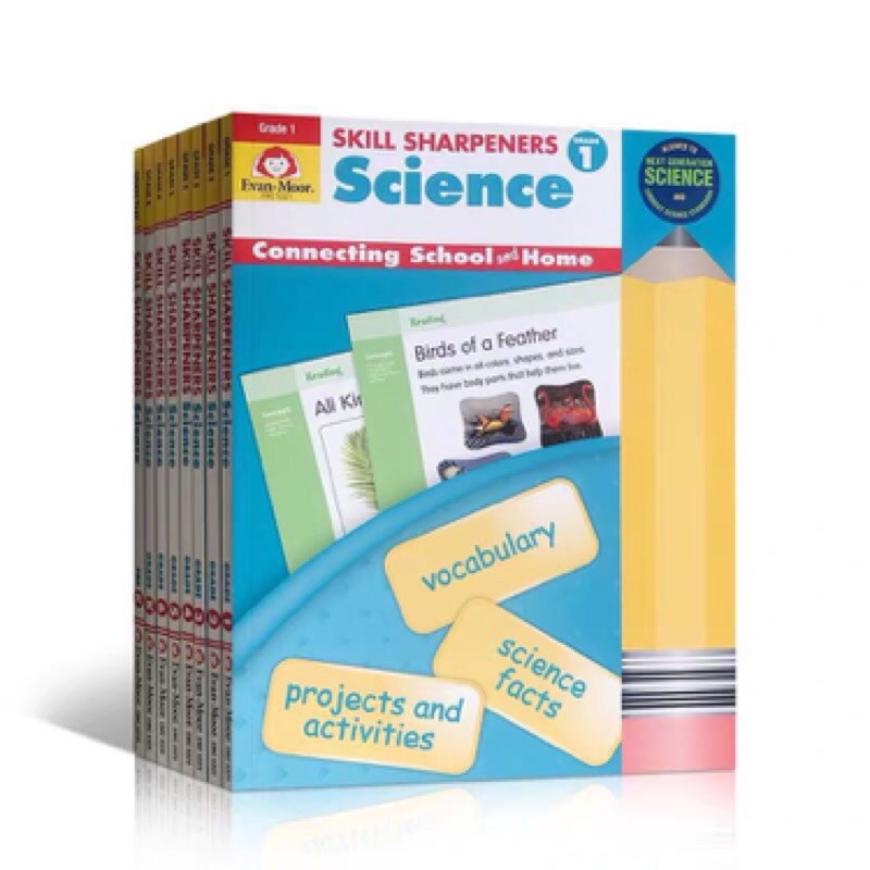 Evan-Moor Skill Sharpeners Science, Grade Pre K-Grade 3,Activity Books