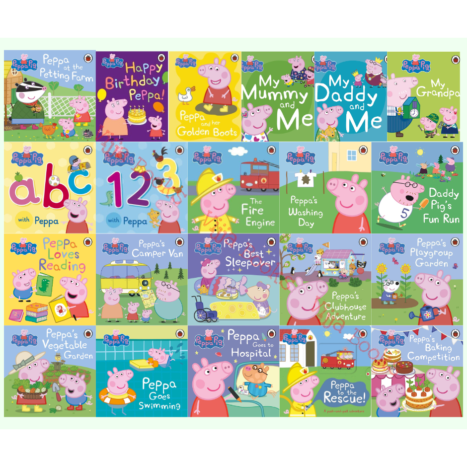 Peppa Pig หนังสือเด็ก นิทาน หมูน้อยเป๊บป้า ภาษาอังกฤษ บอร์ดบุ๊ค Board book เลือกเล่มได้ [Z]