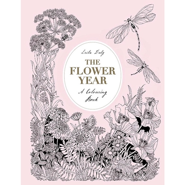 The Flower Year A Colouring Book