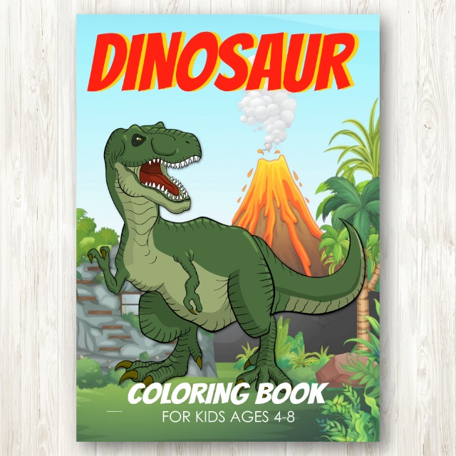 สมุดระบายสีไดโนเสาร์ - Dinosaur Coloring Book