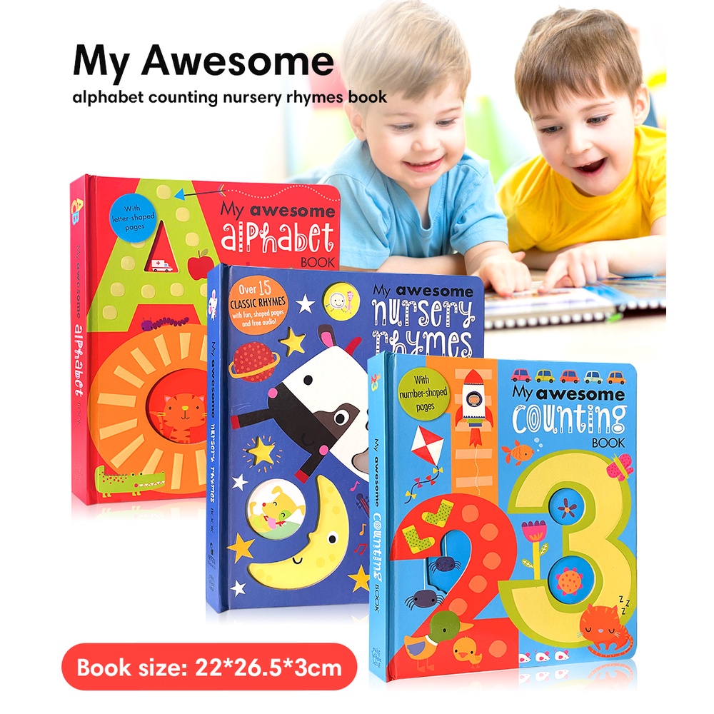 หนังสือ My Awesome Nursery Rhymes ABC Counting ภาษาอังกฤษ เสริมการเรียนรู้เด็กก่อนวัยเรียน